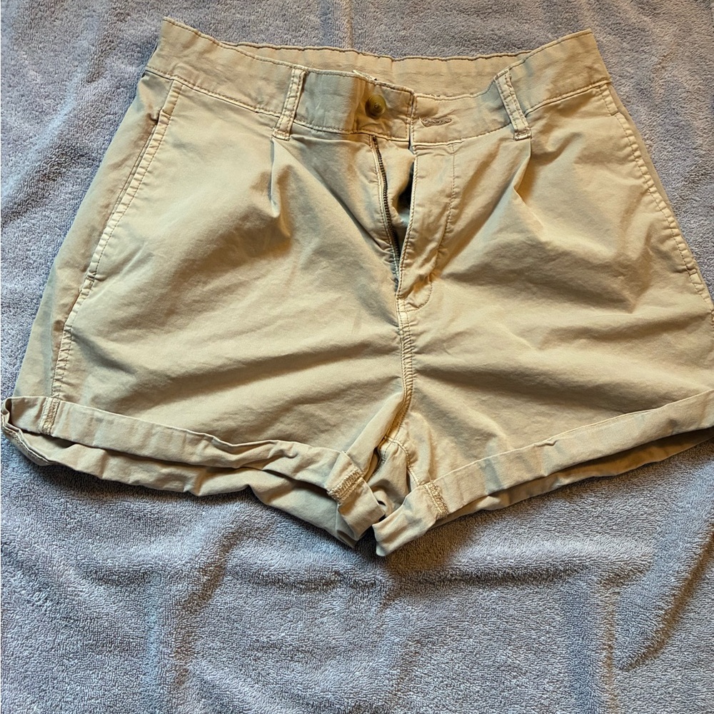 American Eagle Outfitters Casual Tan Jean Shorts